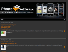 Tablet Screenshot of phonespysoftware.blogspot.com