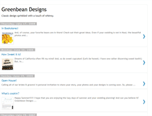 Tablet Screenshot of greenbeandesigns.blogspot.com