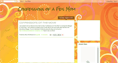 Desktop Screenshot of confeissionsofafeismom.blogspot.com