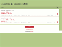 Tablet Screenshot of predict4d.blogspot.com
