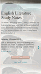 Mobile Screenshot of englishliteraturestudynotes.blogspot.com