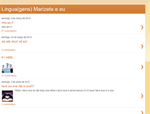 Tablet Screenshot of linguagensmarizete.blogspot.com