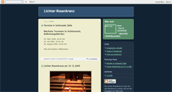 Desktop Screenshot of lichterrosenkranz.blogspot.com
