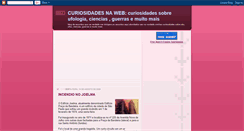 Desktop Screenshot of curiososdaweb.blogspot.com