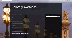 Desktop Screenshot of callesyavenidasde.blogspot.com