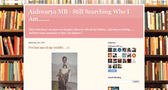 Desktop Screenshot of aishwarya-stillsearchingwhoiam.blogspot.com