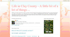 Desktop Screenshot of lifeinclay.blogspot.com