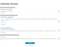 Tablet Screenshot of grammaranswers.blogspot.com