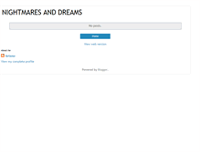 Tablet Screenshot of nightmaresor-dreams.blogspot.com