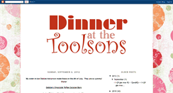 Desktop Screenshot of dinneratthetoolsons.blogspot.com