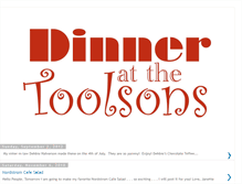 Tablet Screenshot of dinneratthetoolsons.blogspot.com