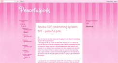Desktop Screenshot of peacefulpink.blogspot.com