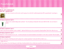 Tablet Screenshot of peacefulpink.blogspot.com