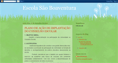 Desktop Screenshot of escolasaoboaventura.blogspot.com