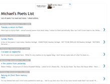 Tablet Screenshot of michaelpoetlist.blogspot.com