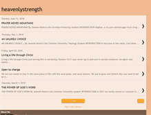 Tablet Screenshot of heavenlystrength.blogspot.com