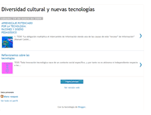 Tablet Screenshot of diversidadculturalynuevastecnologas.blogspot.com