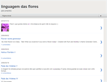 Tablet Screenshot of linguagem-das-flores.blogspot.com