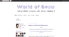 Desktop Screenshot of debsworldofbeauty.blogspot.com