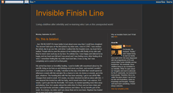 Desktop Screenshot of invisiblefinishline.blogspot.com