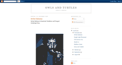 Desktop Screenshot of owlsandturtles.blogspot.com