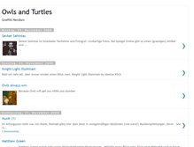 Tablet Screenshot of owlsandturtles.blogspot.com