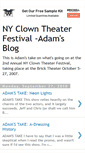 Mobile Screenshot of nyclowntheaterfestivaladam.blogspot.com