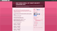 Desktop Screenshot of esetnod32serialkey-username-password.blogspot.com