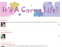 Tablet Screenshot of itsacornylife.blogspot.com