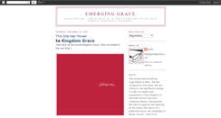 Desktop Screenshot of emerginggrace.blogspot.com