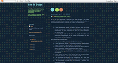 Desktop Screenshot of bitsnbytestogo.blogspot.com