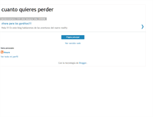 Tablet Screenshot of cuantoskilosquieresperder.blogspot.com