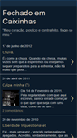 Mobile Screenshot of fechadoemcaixinhas.blogspot.com