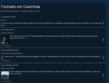 Tablet Screenshot of fechadoemcaixinhas.blogspot.com