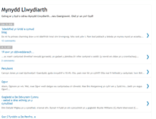Tablet Screenshot of mynyddllwydiarth.blogspot.com