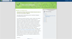 Desktop Screenshot of hilosdelamemoria.blogspot.com