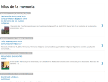 Tablet Screenshot of hilosdelamemoria.blogspot.com