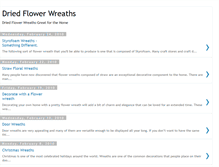 Tablet Screenshot of driedflowerwreaths.blogspot.com