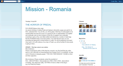 Desktop Screenshot of missionromaniadiary.blogspot.com