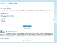 Tablet Screenshot of missionromaniadiary.blogspot.com