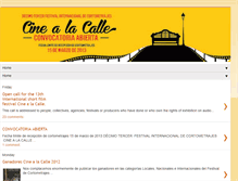 Tablet Screenshot of cinealacalle.blogspot.com