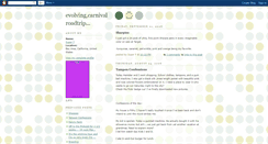 Desktop Screenshot of evolvingcarnivalroadtrip.blogspot.com