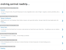 Tablet Screenshot of evolvingcarnivalroadtrip.blogspot.com