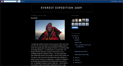 Desktop Screenshot of everestexpedition2009.blogspot.com
