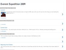 Tablet Screenshot of everestexpedition2009.blogspot.com