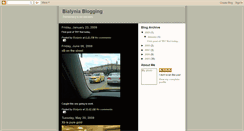Desktop Screenshot of bialynia.blogspot.com