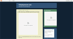 Desktop Screenshot of fairplaysoccer.blogspot.com