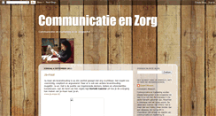 Desktop Screenshot of communicatieenzorg.blogspot.com