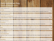 Tablet Screenshot of communicatieenzorg.blogspot.com