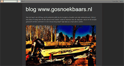 Desktop Screenshot of gosnoekbaars.blogspot.com